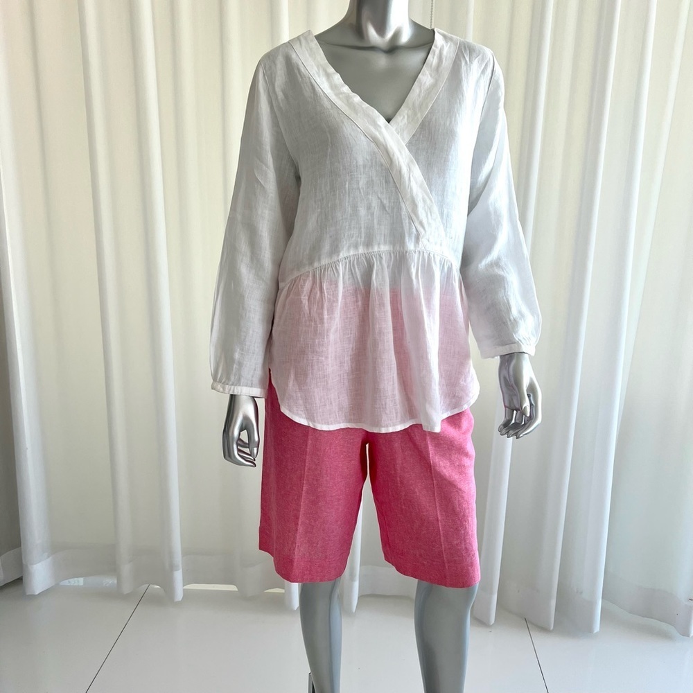 Cynthia Rowley women linen blouse  size M